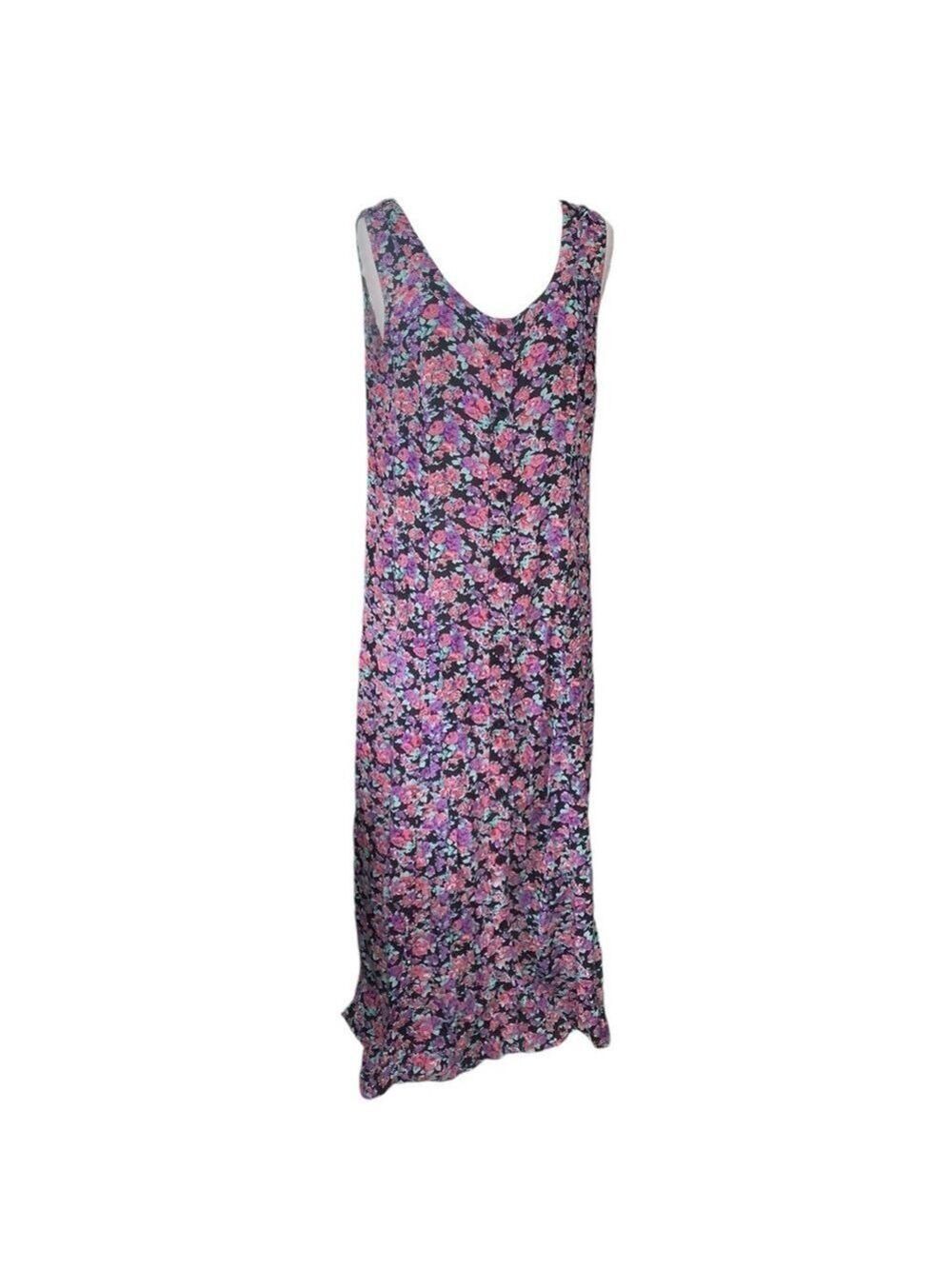 Vintage 90’s petite Blair floral sleeveless maxi dress size large